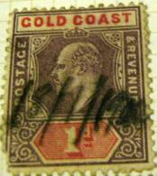 Gold Coast 1902 King Edward VII 1d - Used - Goudkust (...-1957)