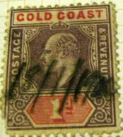 Gold Coast 1902 King Edward VII 1d - Used - Côte D'Or (...-1957)