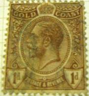 Gold Coast 1913 King George V 1d - Used - Gold Coast (...-1957)