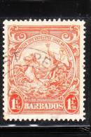 Barbados 1938-47 Seal Of The Colony 1 1/2p Used Perf 14 - Barbados (...-1966)