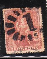 Barbados 1861 Britannia Used - Barbados (...-1966)