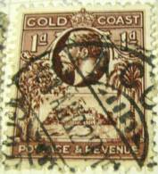 Gold Coast 1928 King George V And Christiansborg Castle 1d - Used - Côte D'Or (...-1957)