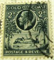 Gold Coast 1928 King George V And Christiansborg Castle 2d - Used - Costa D'Oro (...-1957)