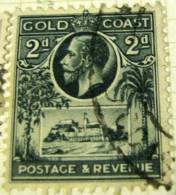 Gold Coast 1928 King George V And Christiansborg Castle 2d - Used - Goldküste (...-1957)