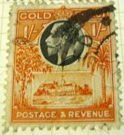 Gold Coast 1928 King George V And Christiansborg Castle 1s - Used - Goldküste (...-1957)