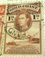 Gold Coast 1938 King George VI Christiansborg Castle Accra 1d - Used - Goudkust (...-1957)