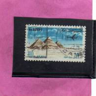 EGYPT EGITTO 1972 AIR MAIL PYRAMIDS GIZEH - POSTA AEREA PIRAMIDI USED - Poste Aérienne