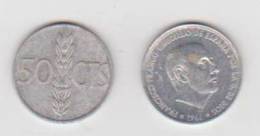 (459) ESPAGNE . ESTADO ESPAÑOL ++ 50 CENTIMOS ++ 1966 * 69 - 50 Céntimos