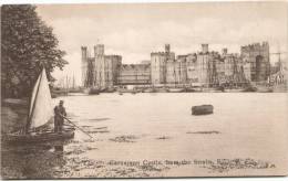 Carnarvon Castle, From The Straits - Caernarvonshire