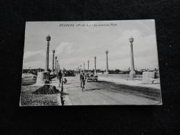 Etaples : Le Nouveau Pont.  Automobile . Cycliste . - Etaples