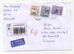 Mailed Cover (letter) With Stamps  Churches  From Slovakia To Bulgaria - Cartas & Documentos