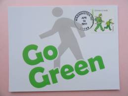 CARTE MAXIMUM MAXIMUM CARD ENERGIE VERTE  MARCHEZ CHOOSE TO WALK ETATS UNIS - Maximum Cards