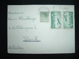 LETTRE POUR AUTRICHE TARIF 1,75 F OBL. MECANIQUE 28-?-1927 PARIS XVII (75) - Postal Rates
