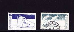 1974 - 837 Und 838 Gebraucht / Used Ski - Langlauf - Oblitérés