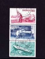 Sweden 1975  915-916-917 Zusamm. Aus MH - Gebraucht / Used - Polizist - Oblitérés