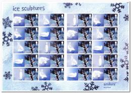 England Postfris MNH Complete Sheet Ice Sculptures - Blocchi & Foglietti