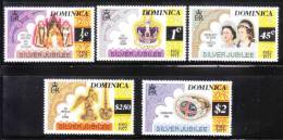 Dominica 1977 25th Anniversary Of Reign Of QE II MNH - Dominique (...-1978)