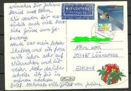 DEUTSCHLAND BRD Europa CEPT 1991 Auf Dem Karte Als Einzelfrankatur Nach Estland Estonia Estonie - 1991