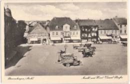 Stavenhagen Markt Horst Wessel Straße Kolonialwaren A Kienitz Tanksäule Oldtimer - Teterow