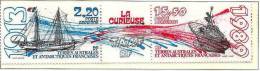 T.A.A.F. 1989: Michel-No. 252-253 „La Curieuse“ (1913 & 1989)  ** MNH (cote 9.00 Euro) - Polareshiffe & Eisbrecher