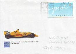 0407b: Motiv Michael Schumacher- Formel 1 Benetton 2002 Auf Deutschland- Ganzsache 2002 - Enveloppes Privées - Oblitérées