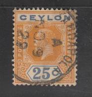 Ceylon  Scott No 238 Used   Year 1921   Wmk 4 - Ceylon (...-1947)