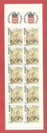 MONACO , Carnet  N° 4 , Carnet De 22 Frs , Place Saint Nicolas , 10 Timbres De 2,20 Frs , 1989 , NEUF ** Trace D'un Pli - Markenheftchen