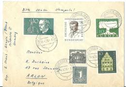 Allemagne: Lettre à Destination De La Belgique - Storia Postale