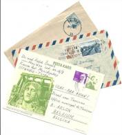 Turquie:1 Entier Postal Et 2 Lettres à Destination De La Belgique - Covers & Documents