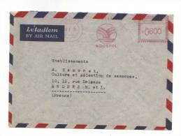 Tchécoslovaquie : EMA, Par Avion, De 1951, De Prague Pour La France, - Brieven En Documenten