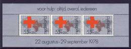 Niederlande / Netherlands 1978 : Mi Block 18 - Rotes Kreuz / Red Cross - Blocs