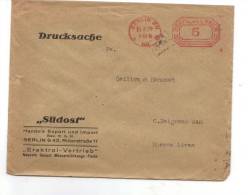 Allemagne: EMA, Sur  Enveloppe Publicitaire De 1929, De Berlin Pour Buenos Aires Argentine, Avec Cachet D’Arrivée - Franking Machines (EMA)