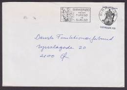 Denmark Slogan Flamme 'mellem FURESØ Og SJÆLSØ ' BIRKERØD 1990 Cover Brief Silver Tee Pot Stamp - Briefe U. Dokumente