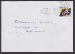 Denmark Slogan 'Besøg Himmelbjergbyen Ved Gudenaa' SILKEBORG 1991 Cover Brief KØBENHAVN Ø Europa CEPT Stamp - Lettres & Documents