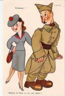 CPA - ILLUSTRATEUR CASS - ARRAISONNE'  - MILITAIRE ET FEMME - CP ADIA - Cass