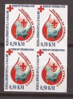 2007-20B BOSNIA REPUBLIKA SRPSKA RED CROSS, BLOOD AUTOADHESIVO IMPERFORATE MNH - Erste Hilfe