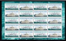 Canada MNH Scott #1763a Sheet Of 10 Pairs 45c HMCS Sackville, HMCS Shawinigan - Canadian Naval Reserve - Feuilles Complètes Et Multiples