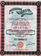 Etablissements Védy Action Privilégiée De 100 Francs De 1923 - Industrie