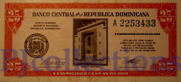 DOMINICAN REPUBLIC 25 CENTAVOS 1961 PICK 87a UNC - Dominicaine