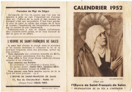 3 Calendriers Religieux   Papier  10cm X 14 Cm Ouverts - Tamaño Pequeño : 1941-60