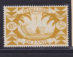OCÉANIE  N°166  5F BISTRE JAUNE SÉRIE DE LONDRES NEUF AVEC CHARNIERE - Other & Unclassified