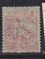 GUINÉE FRANÇAISE N° 24 20C CARMIN S VERT TYPE BERGER PULAS OBL - Autres & Non Classés