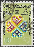 UAE 1983 World Communications Year - 2d - W.C.Y. Emblem FU - Emirats Arabes Unis (Général)