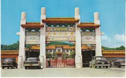 Taipei Taiwan, Main Gate To The Grand Hotel, Autos, Architecture, C1950s/60s Vintage Postcard - Taiwán