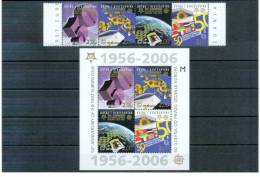 B.&H.Kroatische Post 2005 50 Jahre Europa Cept Satz+Block Postfrisch/50 Years Of Europa Cept Set+block MNH - 2005