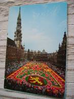 BELGIQUE - BRUSSEL - BRUXELLES - TAPIS DE FLEURS - CPSM VIERGE - Fiestas, Celebraciones