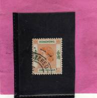 HONG KONG 1954 QUEEN ELIZABETH II - REGINA ELISABETTA USED - Used Stamps