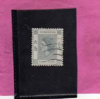 HONG KONG 1954 QUEEN ELIZABETH II - REGINA ELISABETTA USED - Usati