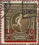 COB  186 - V 4 (o) Points Ou Taches De La Couleur De La Surcharge En Différents Endroits - 1901-1930