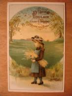 CHROMO CARTE - CHOCOLAT POULAIN - FILLETTE - 7X10 - Fille Enfant Girl - Poulain